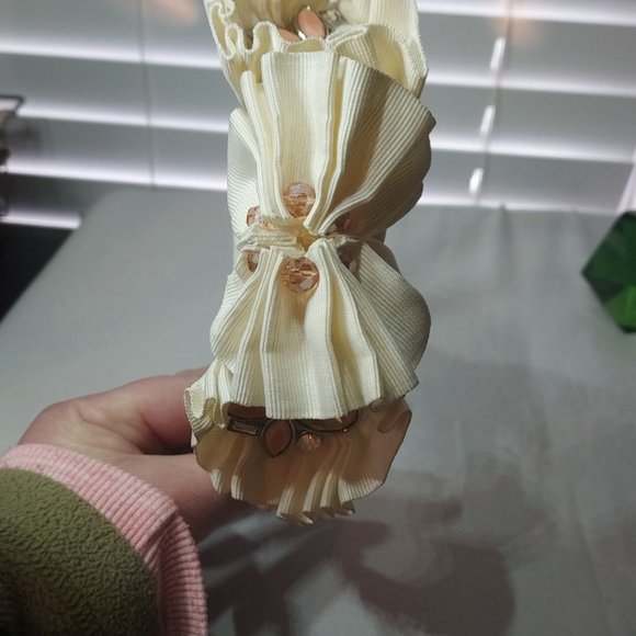 Mimco 1980's Peach and Cream Headband from 1980's - Picture 7 of 10